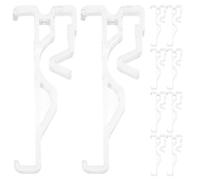SWETRACE 12pcs Plastic Blinds Clips Valance Retainer Brackets for 2.5-inch Curved Slats Horizontal Window Blinds Accessories Set for Valance Replacement