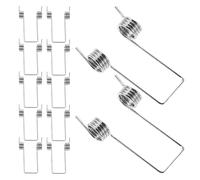 SWETRACE 12pcs Stainless Steel Lid Hinge Springs for Trash Can Replacement, Heavy Duty Torsion Spring Repair Kit Compatible with Kitchen Garbage Bin Lid Mechanism