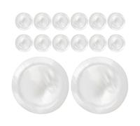 SWETRACE 15pcs Trumpet Valve Button Set White Shell Finger Caps for Tone Switching Instrument Parts Compatible with Models