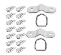 SWETRACE 16Pcs Heavy Duty 1/4" D Ring Tie Down Anchors with Mounting Hardware, Trailer and Truck Cargo Lashing Anchor Hooks for Rv, Boat, Utility Trailer, and Warehouse Use