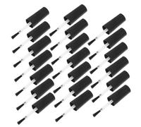 SWETRACE 20 Pcs Brush Replacement for Gel Polish Bottle Nail Polish Bottles Brush with Caps Comfortable to Grip Plastic Artificial Fiber for Salon Use