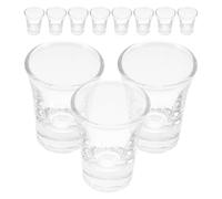 SWETRACE 24pcs Glass Communion Chalices Set 10ml Mini Christian Cups for Standard Church Trays Religious Drinking Vessels for Holy Communion Service