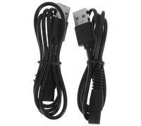 SWETRACE 2pcs Charging Cable Eight-Shaped Interface Black Rubber Copper Wire Chic Spare Charging Cable and Trimmer with Anti-Aging Feature, Beautiful Look Electric Cord Accessory