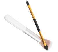 SWETRACE 2pcs Double Ended Eyeshadow Brush for Women with Supple Wool and Plastic Material, Easy to Operate Highlighter and Contour Makeup Tool for Personal Home Or Professional Beauty