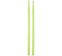 SWETRACE 2pcs Fluorescent Green Professional Drumsticks Drum Sticks for Acoustic Kits and Marching Bands Crisp Bright Percussion Sound Comfortable Water-drop Hammer Design Suitable for