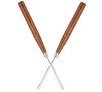 SWETRACE 2Pcs Makeup Mixer Tools with Handles Cosmetic Stirring Rods for Foundation Blush Eyeshadow Nail Polish Mixing Flat Surface Cosmetic Blending Sticks