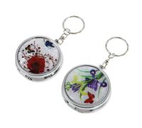 SWETRACE 2pcs Portable Ashtrays for Cigarettes with Lids, Aluminium Alloy Pocket Ashtray Set, Surface Plating, Compact and Stylish Smoker Accessories for Outdoor and Indoor Style