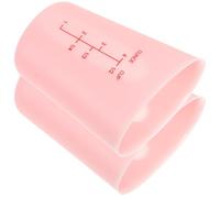 SWETRACE 2pcs Silicone Measuring Cup Dual Measurement Markings Heat-Resistant Semitransparent Milk Measuring Cup 125ml for Baking and Home Kitchen Cooking