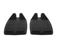 SWETRACE 2pcs Wheelchair Footrest Elevating Footplates Abs Material More Stable Easy to Carry Black Beautiful Appearance Replacement for People with Disabilities