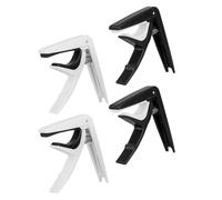 SWETRACE 4pcs Capos Tone Modified Clamps Plastic Reusable Abs Material Craftsmanship Comfortable Touch Adjustable Pitch for Music Teachers and Guitar Beginners