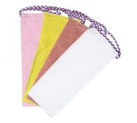 SWETRACE 4pcs Japanese Exfoliating Body Scrubber Towel with Dual-Sided Nylon Texture for Efficient Back Cleaning and Rapid Foaming Action, for Home Bathing Rituals