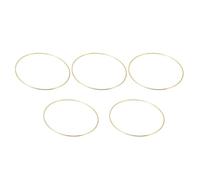 SWETRACE 5pcs Gold Metal Dream Catcher Rings 16cm DIY Iron Hoops for Home Décor, Craft Wreath Circles, Dream Catcher Accessory for Wall Hanging and Floral Arrangement