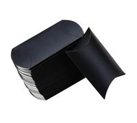 SWETRACE 60pcs Kraft Paper Pillow Shape Candy Boxes with Rope, Portable and Lightweight Paper Container for Valentines Day Or Festival Wrapping