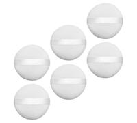 SWETRACE 6pcs round Powder Puff Set for Foundation Makeup, Gentle and Delicate Cotton Velvet with Sponge, Excellent Workmanship, Handy to Use, Portable Cosmetic Puff for Compact and Loose