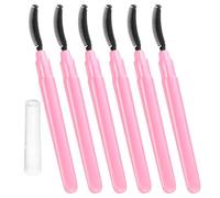 SWETRACE 6pcs Silicone Eyelash Brushes Soft Head Lash Applicator Set Portable Mascara Brushes for Eyelash Extensions and Travel Makeup Tools