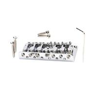 SWETRACE 78mm Chrome 6-string Fixed T-style Electric Guitar Bridge Saddle Replacement Part for Musical Instruments