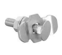 SWETRACE 8 Threaded Connectors L Track Bolts Silver Metal Reliable Aesthetic Practical Universal Gear Camber Kit Rv Camping Cars Secure Mounting