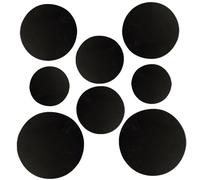 SWETRACE 8pcs Black Foam Practice Drum Pads for Drum Kit Silencing and Dampening Easy to Install Sound Dampeners Protect Hearing