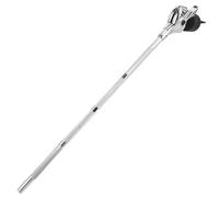 SWETRACE Adjustable Heavy Duty Alloy Drum Cymbal Arm Attachment for Drum Set Silver Detachable Boomarm Mount Holder Extension for Percussion Hardware