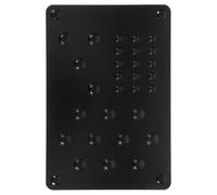 SWETRACE Car Floor Foot Pedal Pad Black Truck Heel Rest Plate with Anti-slip Surface for Driving Comfort and Safety Car Footrest Floor Pad Set and Trucks