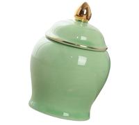 SWETRACE Ceramic Candy Jar 70ml Light Green Delicate Sturdy Sealed Storage Container for Kitchen Storage and Room Adornment