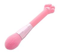 SWETRACE Cute Cat Paw Makeup Brush with Comfortable Grip and Shedding Resistant Soft Nylon Bristles for Face Makeup and Travel Use, Stylish Pink Powder Brush for Women and Girls