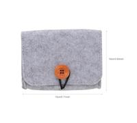 SWETRACE Essential Oil Carrying Case Bag 2Pcs Felt Storage Pouch for 6 Bottles 5Ml/10Ml/15Ml with Spill-Resistant Design for Aromatherapy Enthusiasts