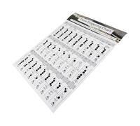 SWETRACE Flute Chord Chart Learning Aid Music Chord Poster for Beginners Coated Paper Practice Tool for Flute Basics and Effective Study