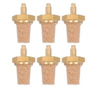 SWETRACE Fog Machine Filter Nozzle Easy Installation M5 Copper 6pcs with Muffler Silencer Universal Compatibility for Oil Tube and Air Compressor Intake for Event Venues and Different