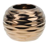 SWETRACE Golden Ceramic Lightweight and Easy to Clean Desktop Vase Floral Arrangement Container for Dining Table and Home Decor