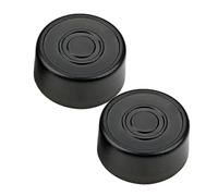 SWETRACE Guitar Pedal Footswitch Toppers with Simple Installation and Extended Service Life Black 2pcs Plastic Practical Replacement Caps for Guitar Effects Pedal Accessories