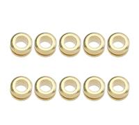 SWETRACE Guitar String Beads with Sturdy Golden Finish 10pcs Zinc Alloy for Easy Replacement Practical Accessory for Folk and Classical Guitars