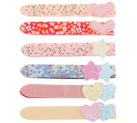 SWETRACE Hair Sticker Strong Hold Nylon Knitting Fabric Long Serving Life 6pcs with Glitter Surface Hair Bang and Girls for Daily Wear and Styling