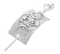 SWETRACE Hairpin Comfortable Fit for Women Silver Alloy Vintage Moon Crescent Hair Clip Versatile Fashion Accessory Stylish Retro Trendy Hairpins for Parties and Daily Life
