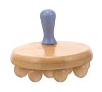 SWETRACE Handheld Wooden Scalp Massager for Athletes Self-Massage Tool in Khaki Colour Suitable for Use After Exercise at The Gym