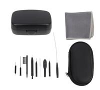 SWETRACE Hearing Aid Cleaning Kit with Zipper Storage Box for Deep Cleaning and Easy to Carry, Portable PVC Hearing Aid Accessories, for Daily Use and Can Be Easily Put in A Pocket