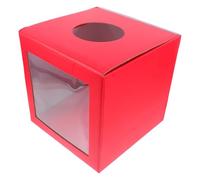SWETRACE Lottery Box Cubic Raffle Ticket Storage Donation Case with Slot for Meeting and Party Voting Events