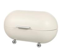 SWETRACE Metal Bread Box with Lid, Large Bread Storage Box, Iron Countertop Container, White, Rolling Door, Kitchen Counter Organizer for Bread and Chocolate