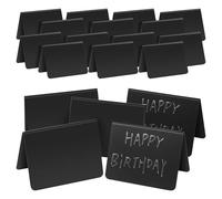 SWETRACE Mini Chalkboard Signs Easy to Use and Built to Last for Food Display 40 Pcs with V-Shaped PVC Stand Small Tabletop for Buffets and Parties for Kitchen and Restaurant