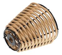 SWETRACE Miniature Bamboo Lampshade Small Woven Rattan Lamp Cover in Coffee Color Decorative Mini Lamp Shade and DIY Lighting Accessories