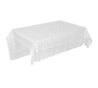 SWETRACE Modern Simple White Lace Piano Cover with Dirt Protection and Piano Preservation Features Elegant Protective Cover for Home Use