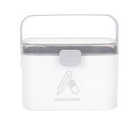 SWETRACE Multi-Layer Family Medicine Storage Box Portable Handheld Organizing Case with Compartments for Home Emergency and Travel Use Sturdy Design with Rounded Edges