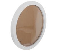 SWETRACE Nordic Wooden Round Photo Frame 30Cm Circular White Picture Frame for Gallery and Tabletop Use