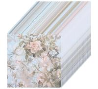 SWETRACE of Colorful Printed Paper Napkins 20 Sheets Each 5 Packs with Strong Water Absorption Flower Design for Home and Party Use