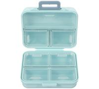 SWETRACE Portable 7-Compartment Sealed Pills Organizer Box, Mini Weekly Medicine Storage Case with Waterproof Design, Household Dispenser Suitable for Travel and Daily Use