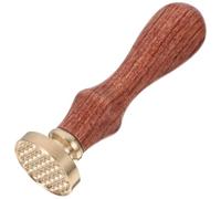 SWETRACE Portable Eye Shadow Stamper Wooden Handle and Copper Head, Delicate Pattern Making Makeup Tool for DIY Press Eyeshadow and Powder Seal, Practical and Detachable Handle Design