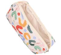 SWETRACE Portable Small Makeup Bag Double Cosmetic Bag Cotton Cloth with Quilted Embroidery Large Capacity Keeps Everything Organized for Travel