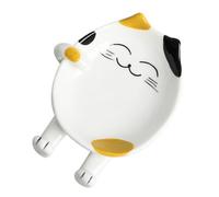 SWETRACE Pot Lid Holder Stand Spoon Stand 5.11x4.13x0.79in Ceramic Flat Bottom Simple Creative Kitchen Utensil Organizer Safe to Use for Home Cooking