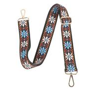 SWETRACE Retro Adjustable Banjo Strap Gold Hooks Vintage Polyester Banjo Shoulder Strap Replacement for Musical Instruments for Folk Music Performers
