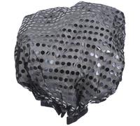 SWETRACE Reusable 2 Pcs Shower Caps Hair Cover for Shower for Women with Sequin Fabric Peva Material Elastic Fine Workmanship Night Beauty Routine Bathing Accessory